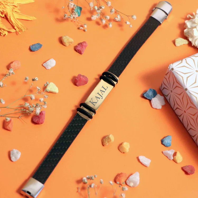 Leather Bracelet-Silver And Golden - Image 4