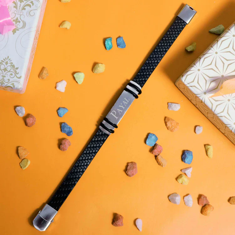 Leather Bracelet-Silver And Golden - Image 3