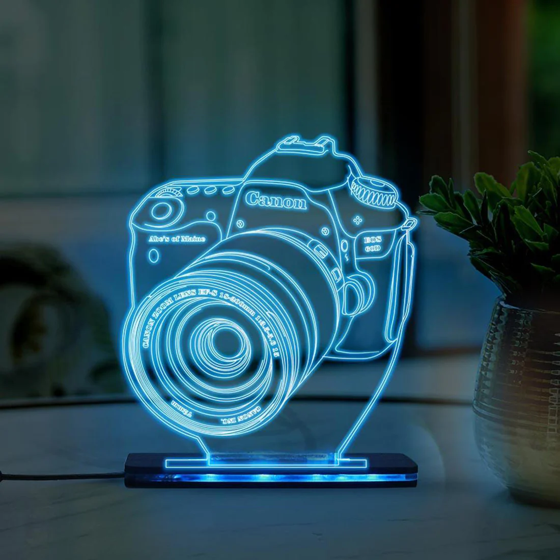 3d Acrylic Multi-Colored Camera LED Lamp - Image 5