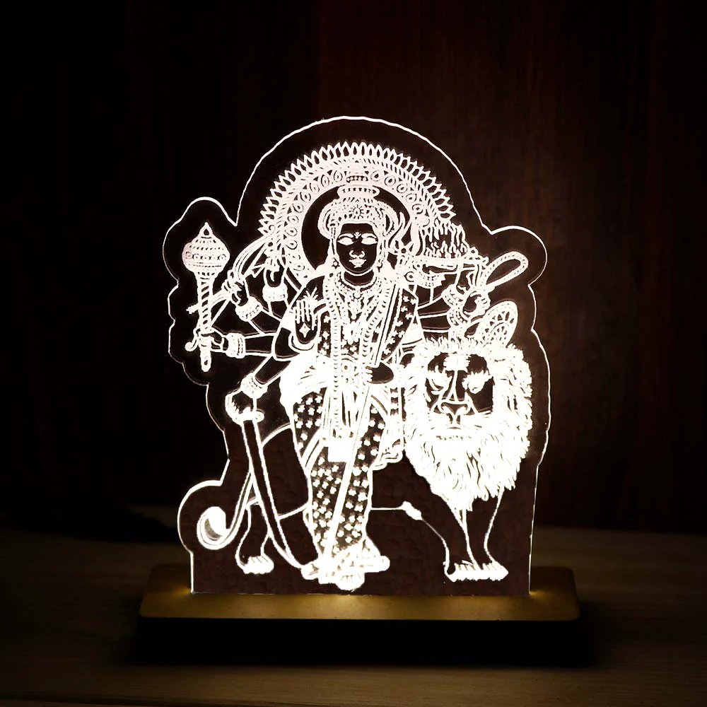 Sherawali Mata Car Dashboard Lamp - Image 3
