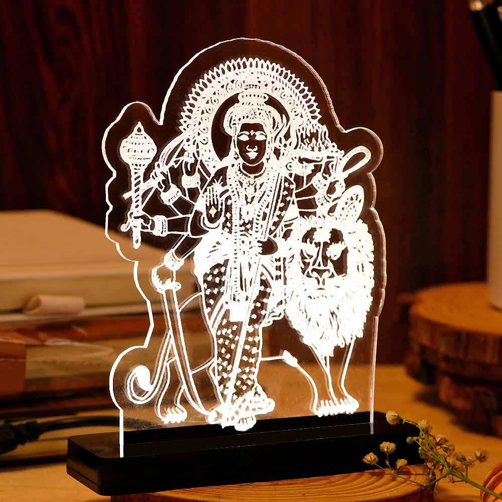 Sherawali Mata Car Dashboard Lamp
