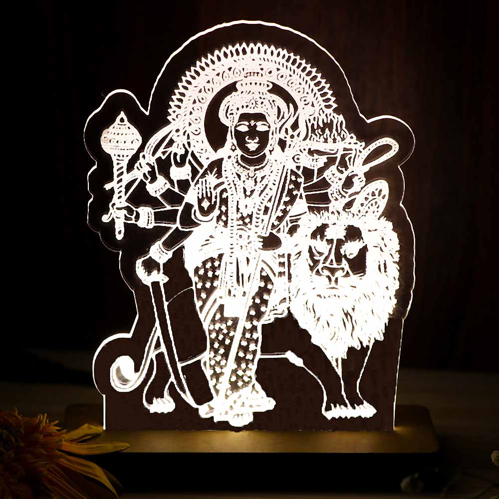 Sherawali Mata Car Dashboard Lamp - Image 4