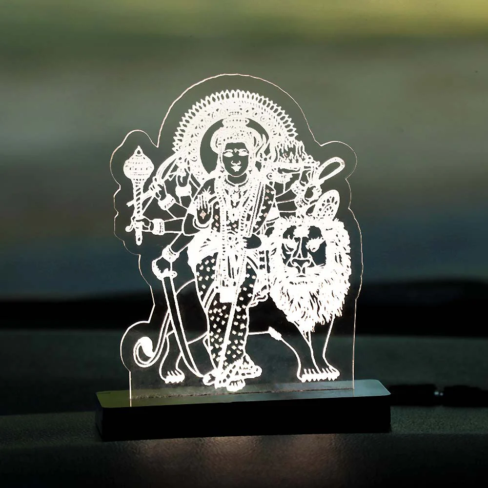 Sherawali Mata Car Dashboard Lamp - Image 2