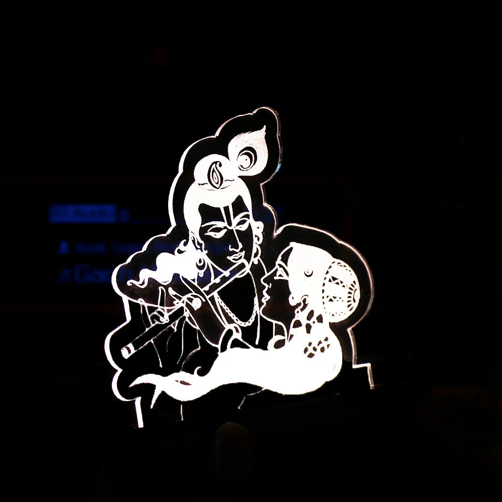 Radha Krishna Car Dashboard Lamp - Image 2