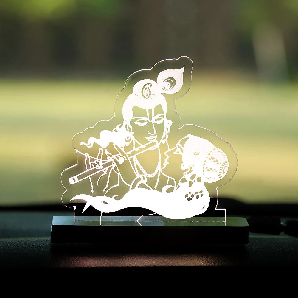 Radha Krishna Car Dashboard Lamp