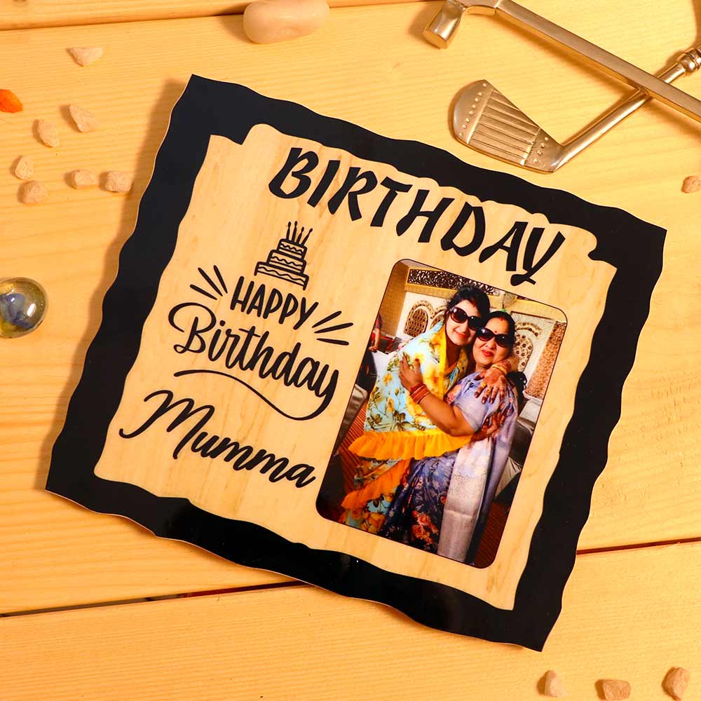 Happy Birthday Wooden Table Top - Image 2