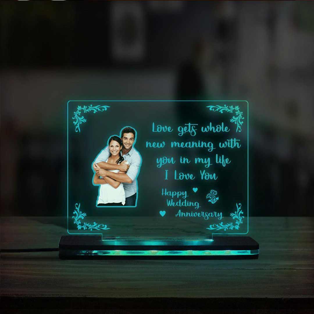 3D Acrylic Multi-Led Table Lamp For Anniversary - Image 2