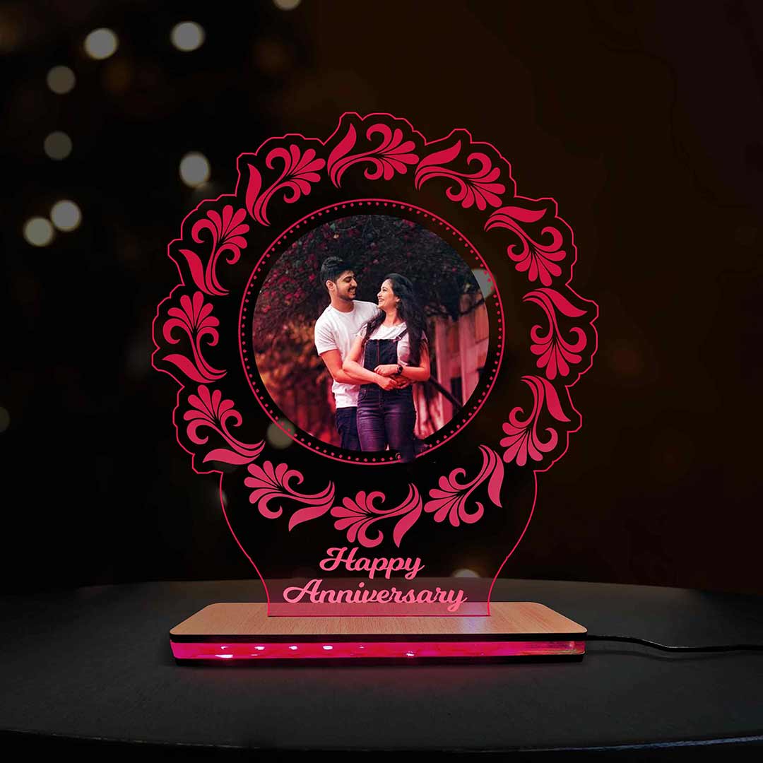 Acrylic Multi-Led Table Lamp For Bf And Gf