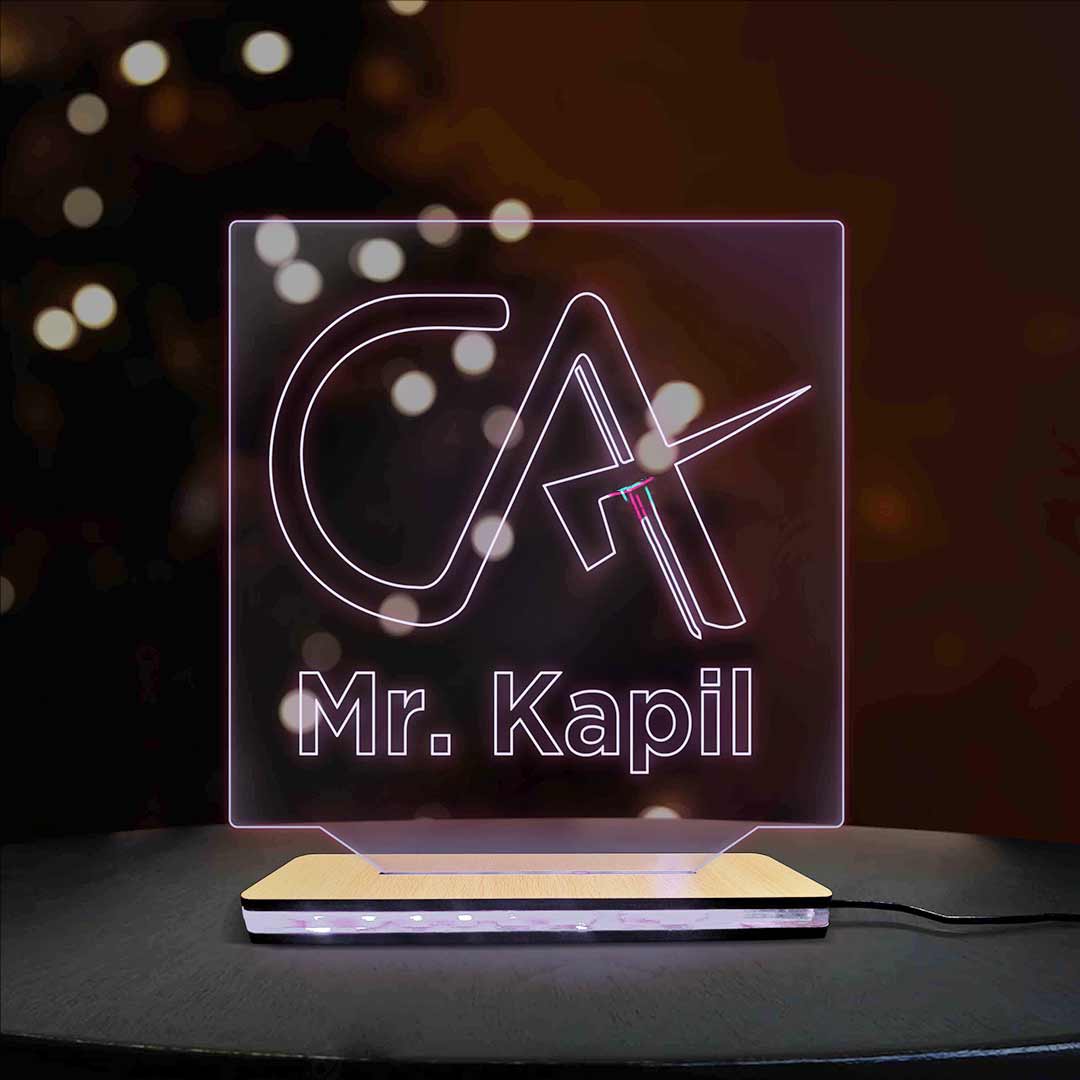 3d Acrylic Multi-Colored CA LED Lamp - Image 2