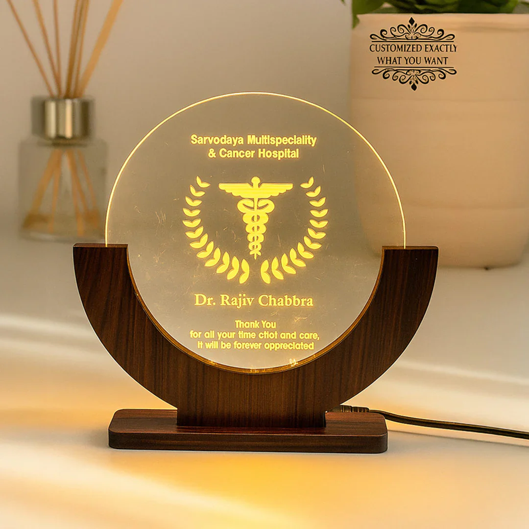 Personalized Doctor Appreciation LED Lamp - Image 4