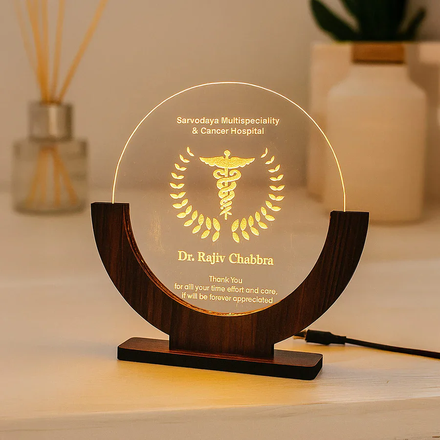 Personalized Doctor Appreciation LED Lamp