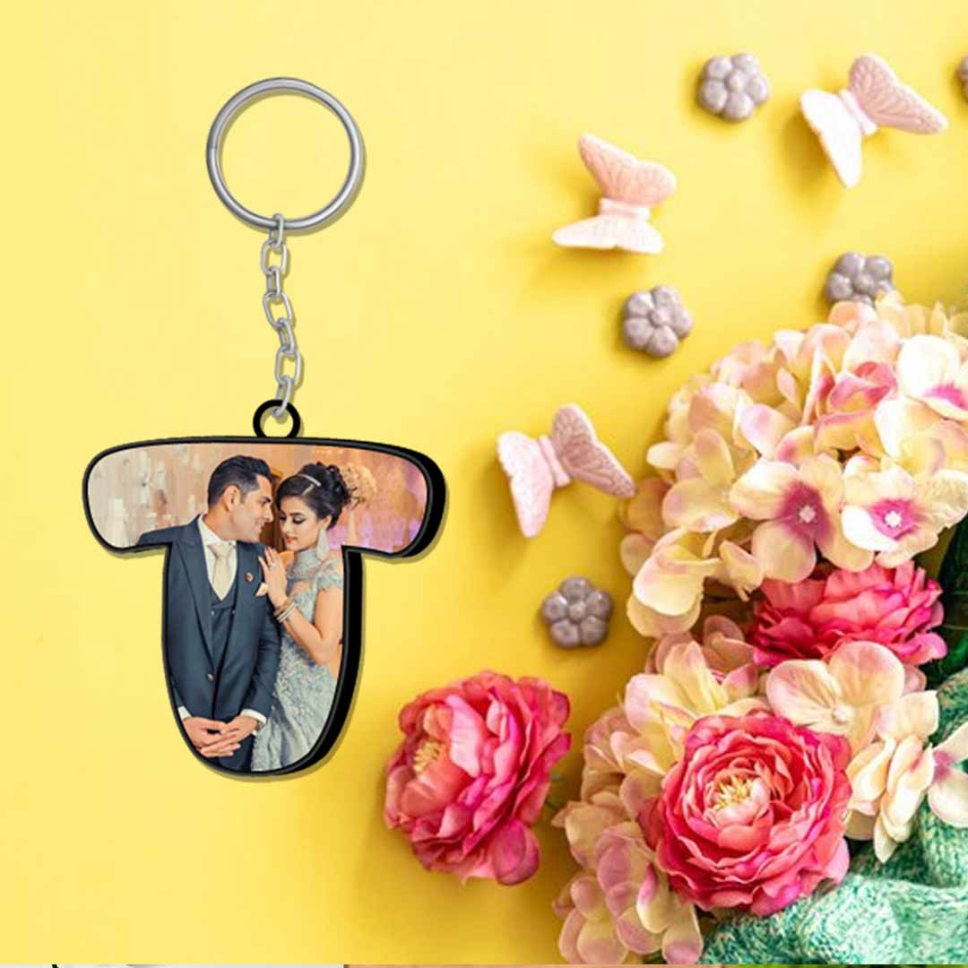 Happy Birthday Photo Frame With Name - 6x12 with Keychain and Pen - Image 3