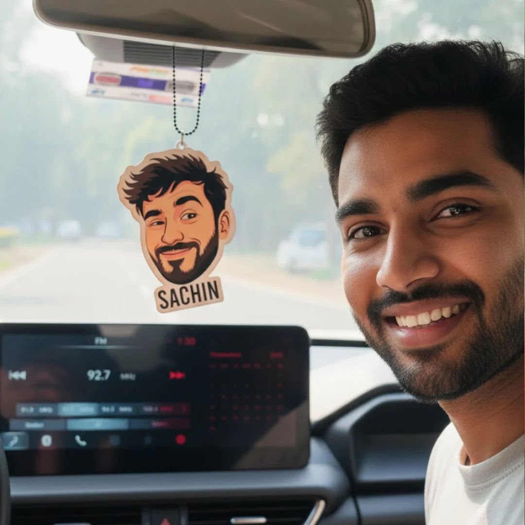 Personalized Cartoon Car Hanger – 2×3 - Image 2