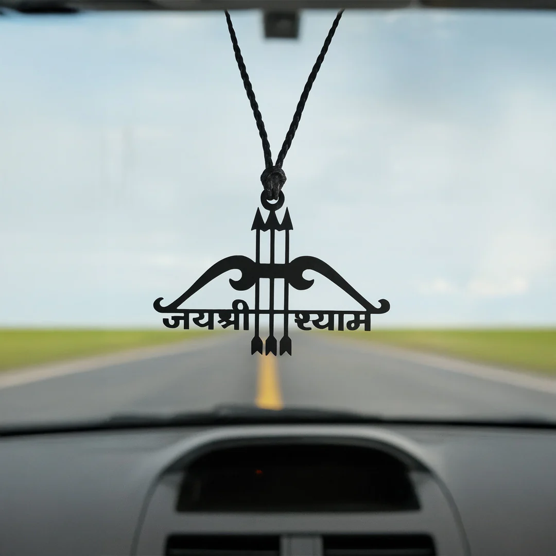 Jai Shree Shyam Teen Baan Car Hanger 3×2 - Image 4
