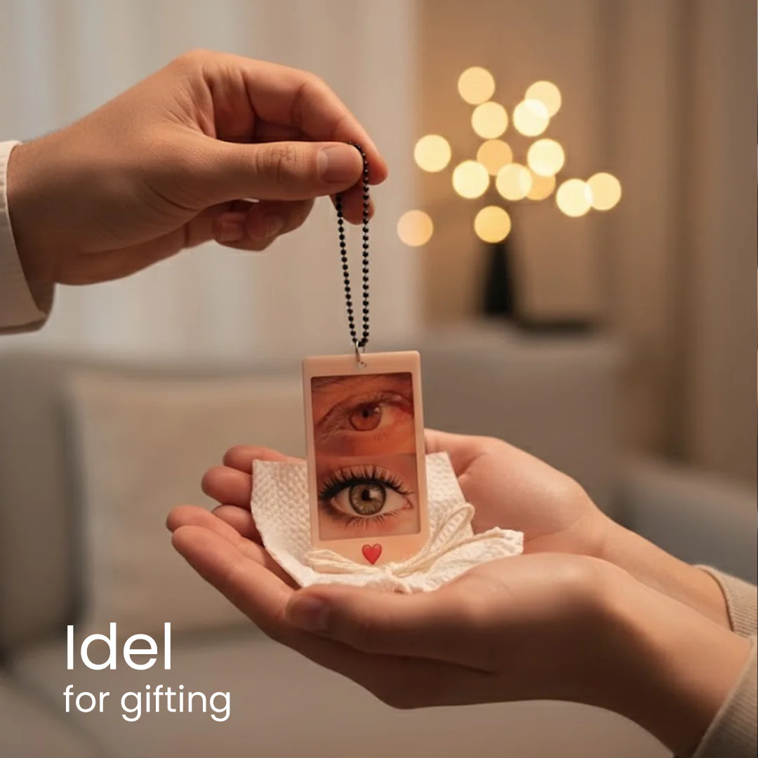 Couple Eye Car Hanger – 2×3 (Custom Eye Photo) - Image 5