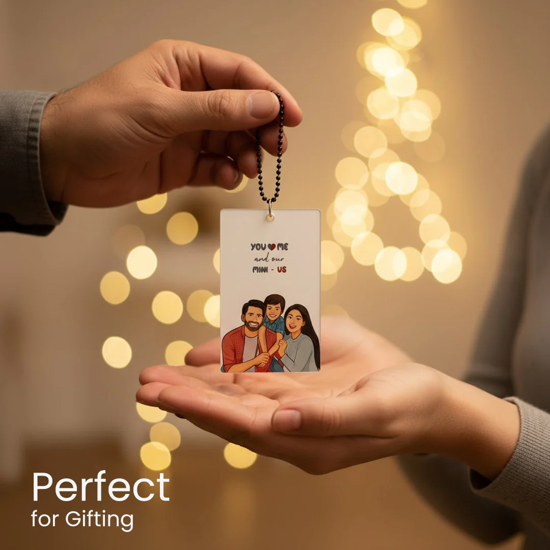 Family Portrait Car Hanger – 3.25×2 inch - Image 2