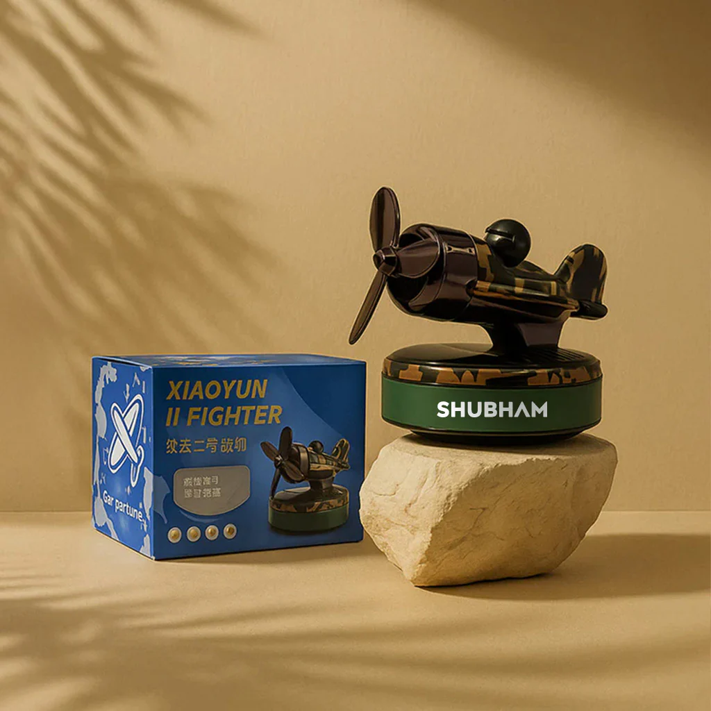 Personalized Propeller Plane Car Perfume – Camouflage Edition - Image 3