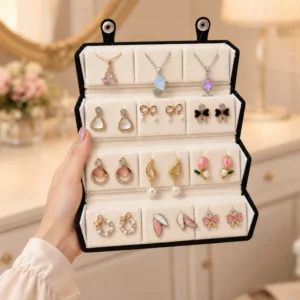 Set of 12 Stud Earrings with Pendant Box