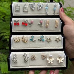 Set of 12 Korean Earrings